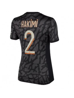 Paris Saint-Germain Achraf Hakimi #2 Ausweichtrikot für Frauen 2023-24 Kurzarm